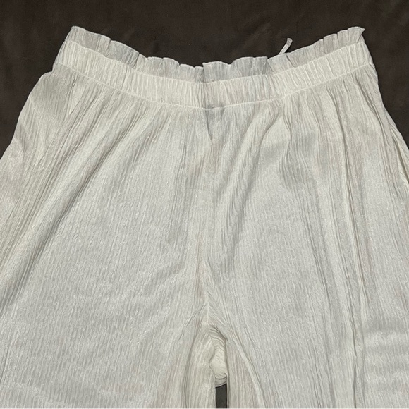 Shein Plus Paperbag Drawstring Waist Wide Leg Cover Up Pants - Picture 9 of 11